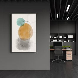Wallity Pintura Decorativa de Vidrio Templado 46 x 72 cm
